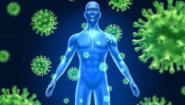 verminderte Immunität aufgrund von Parasiten